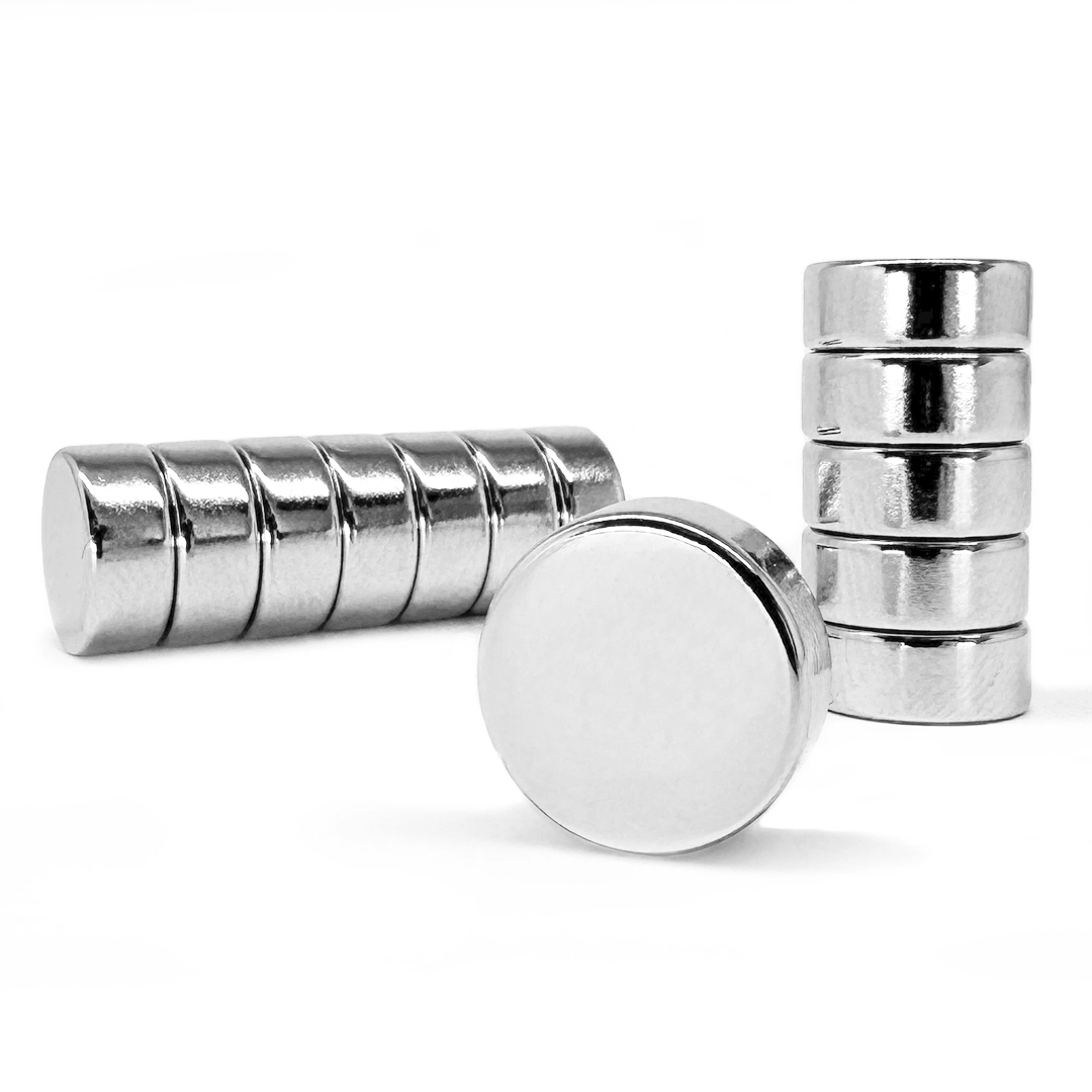 Ímã Neodímio Ø 10x4 mm N35 10 Unidades