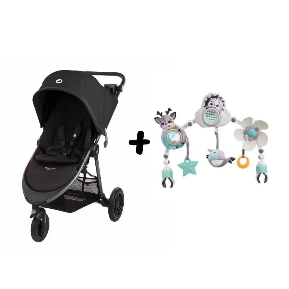 Carrinho de Bebê Gia XP Maxi-Cosi Midnight Black + Arco Sunny Stroll