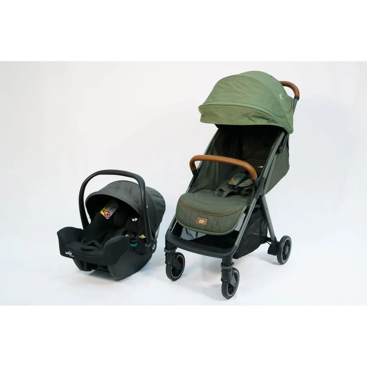Carrinho de Bebê Combo Parcel Verde Pine com Bebê Conforto I-snug Joie