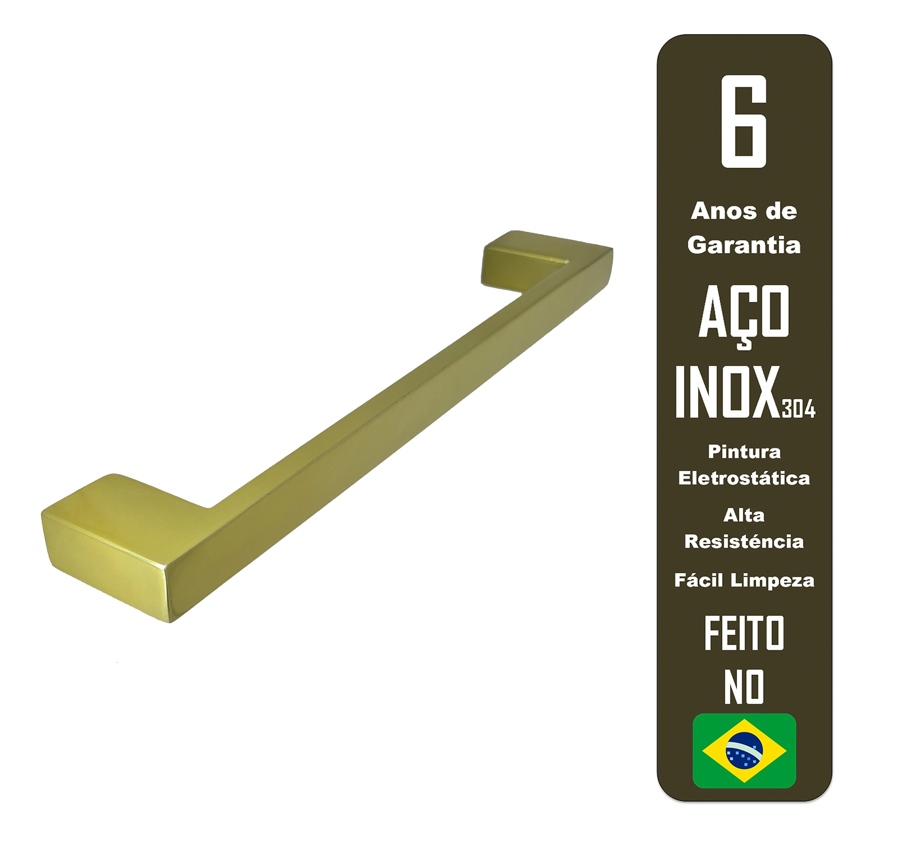 Porta Toalha De Parede Guriri 80cm Gold (padrão Deca) Inox