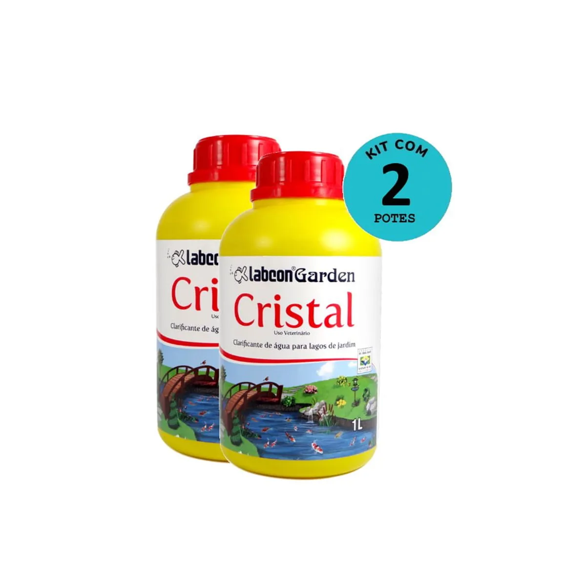 Kit Alcon Labcon Garden Cristal 1L C/ 2 unidades
