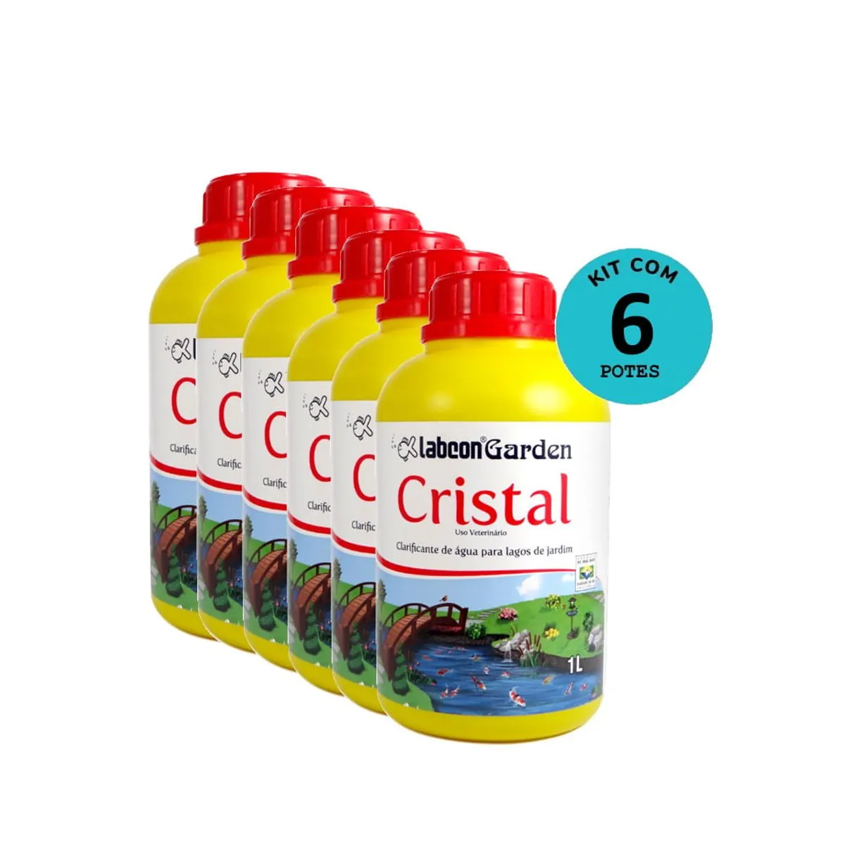 Kit Alcon Labcon Garden Cristal 1L C/ 6 unidades
