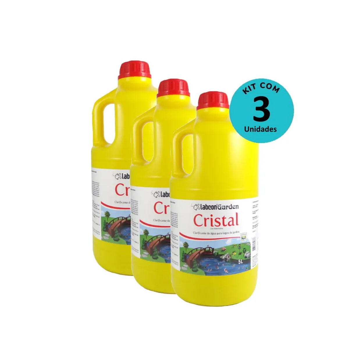 Kit Alcon Labcon Garden Cristal 5L C/ 3 unidades
