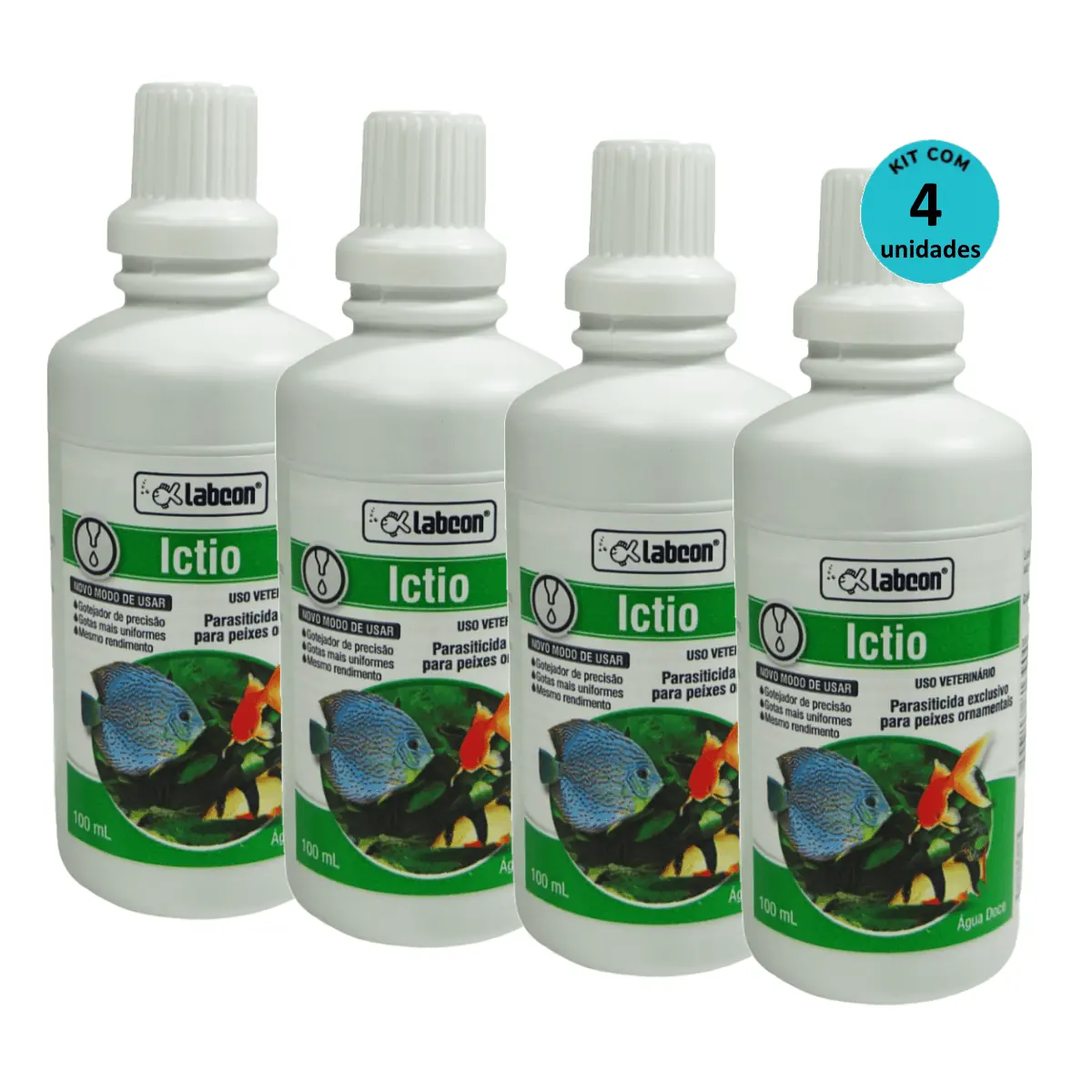 Kit Alcon Labcon Ictio 100ml - com 4 unidades
