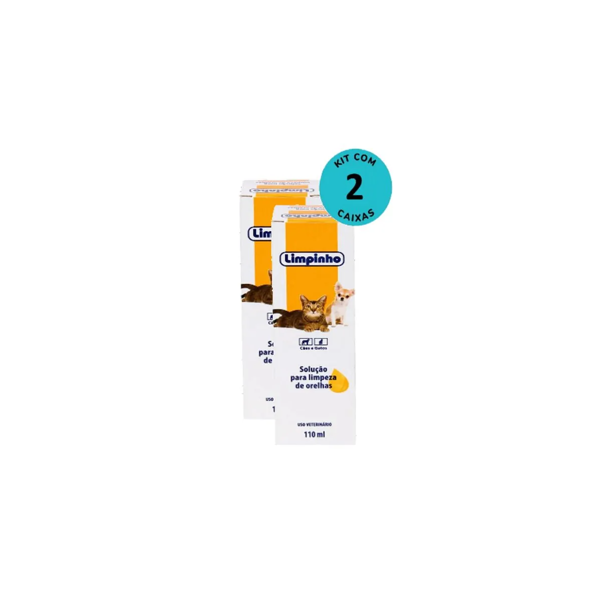 Kit Loção Limpadora de Orelhas Limpinho 110ml C/ 2 unidades