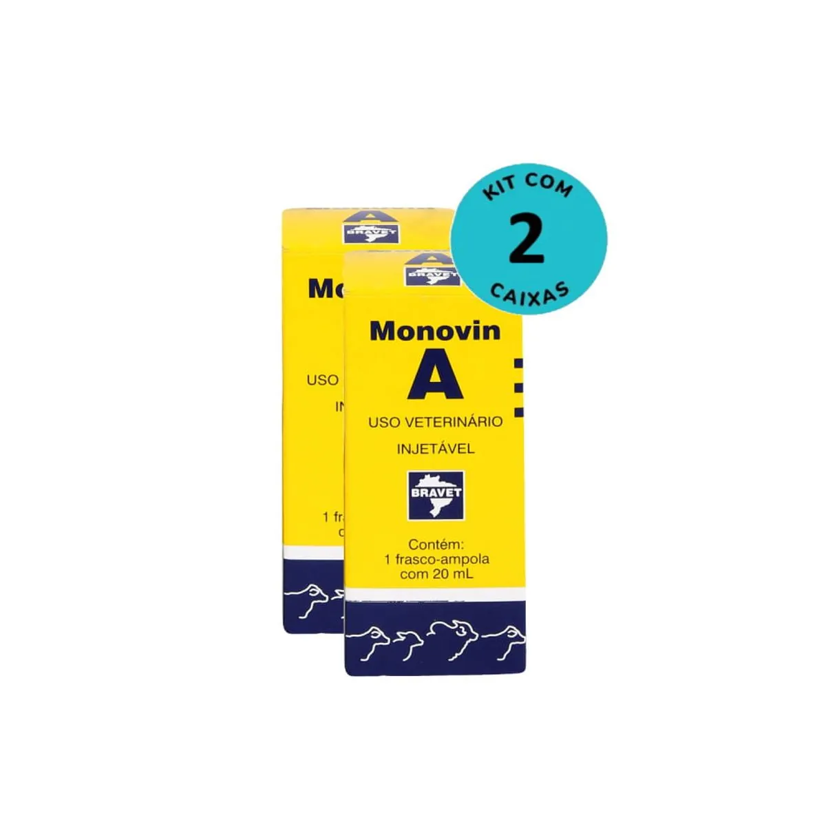 Kit Monovin A Bravet 20ml C/ 2 unidades