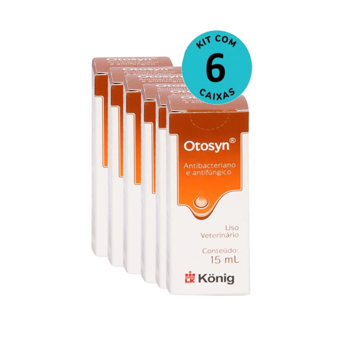 Kit Otosyn 15ml König C 6 unidades