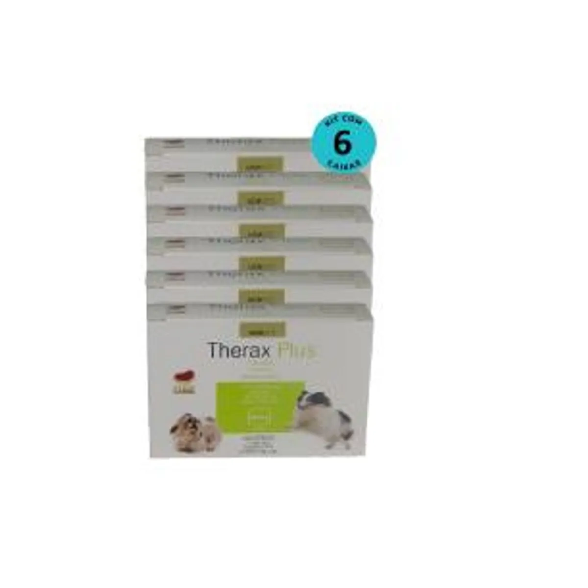 Kit Vermífugo Therax Plus 660mg C/4 comp. UCBVET C/ 6 unidades