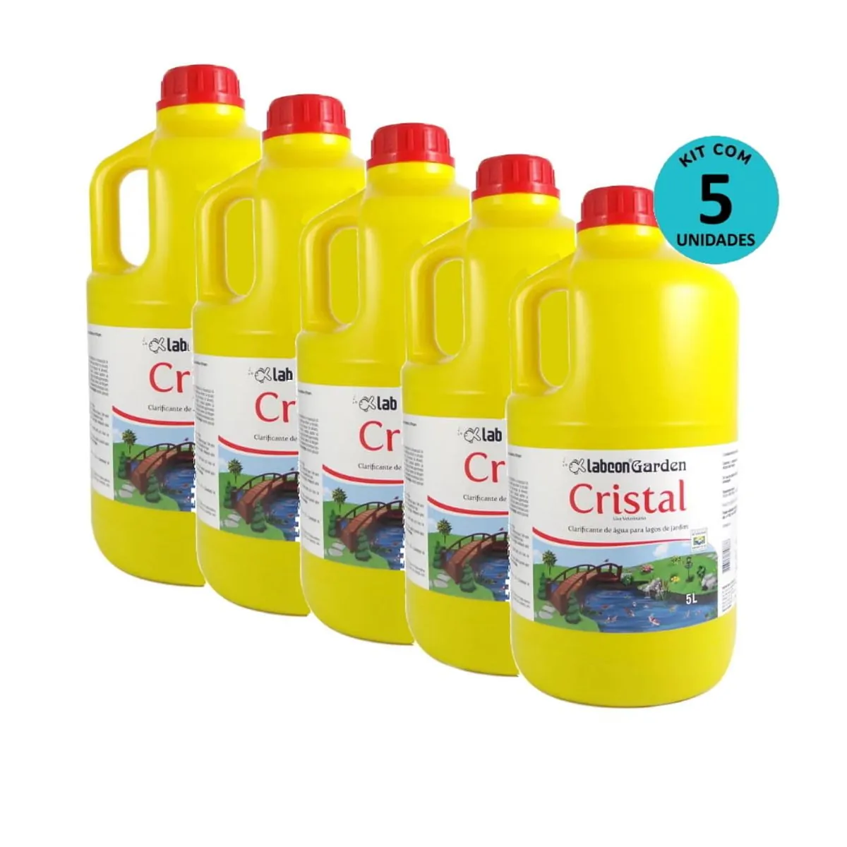 Kit Alcon Labcon Garden Cristal 5L C/ 5 unidades