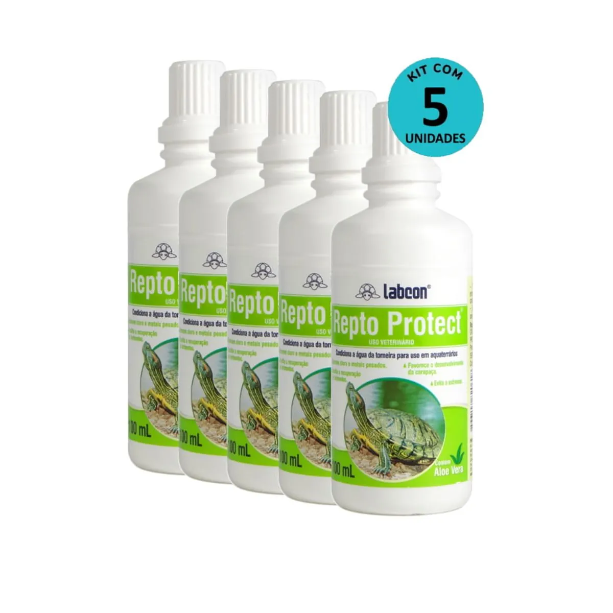 Kit Alcon Labcon Repto Protect 100ml C/ 5 unidades