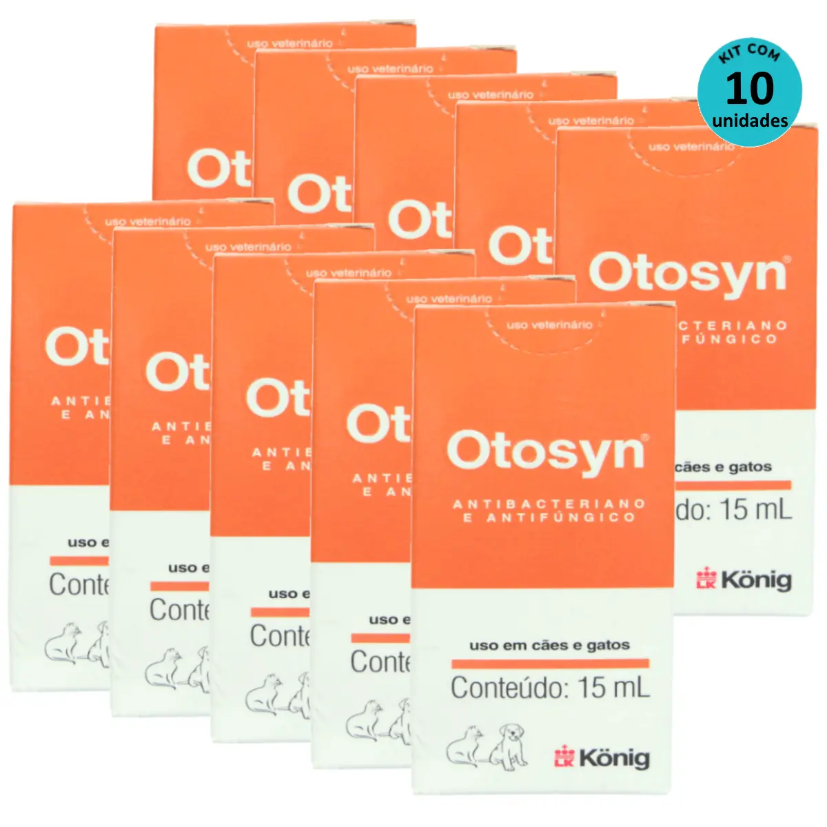 Kit Otosyn 15ml König com 10 unidades