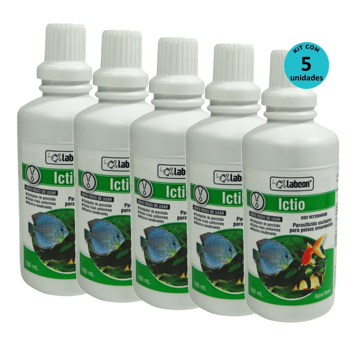 Kit Alcon Labcon Ictio 100ml - com 5 unidades