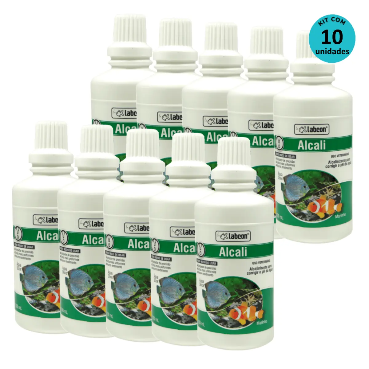 Kit Alcon Labcon Alcalizante Alcali 100ml -10 un