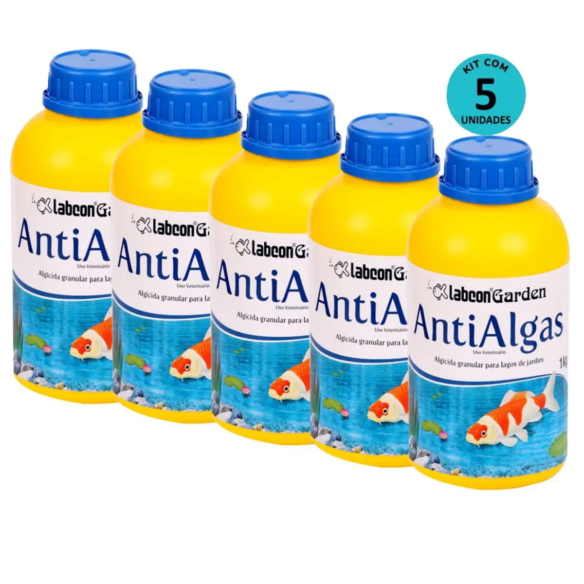 Kit 5 Alcon Labcon Garden Antialgas 1kg