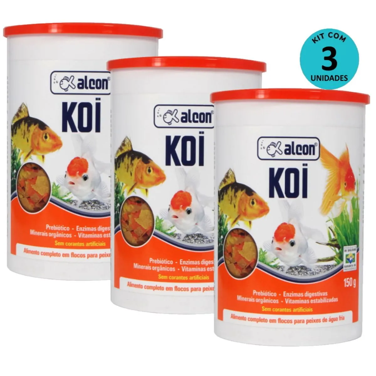 Kit 3 Ração Alcon Koi 150g