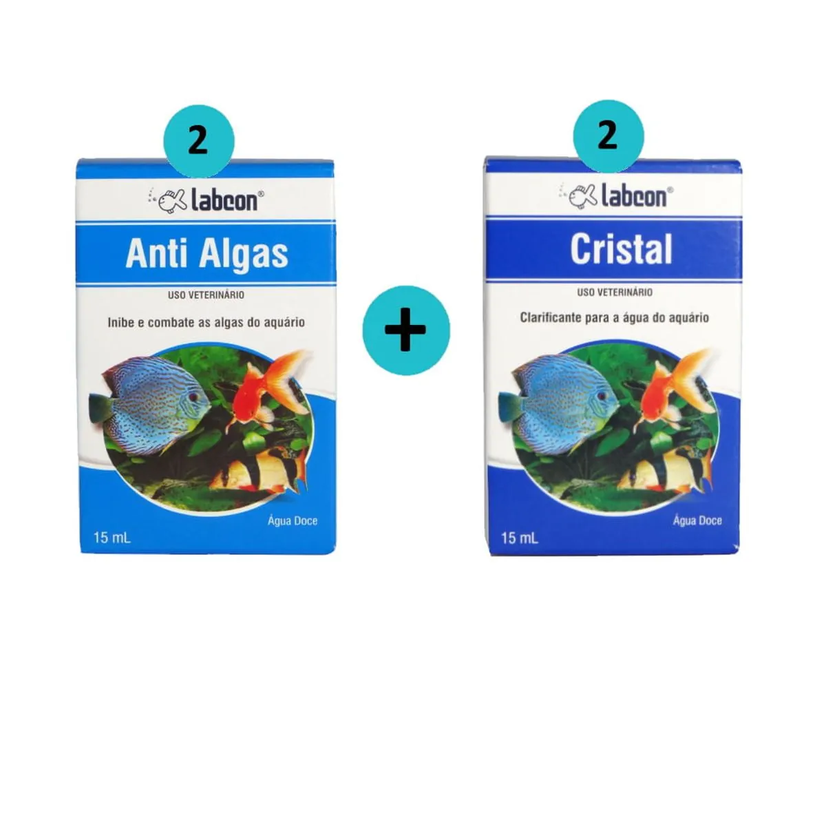 Kit 2 Labcon Antialgas 15ml + 2 Labcon Cristal 15ml - Alcon