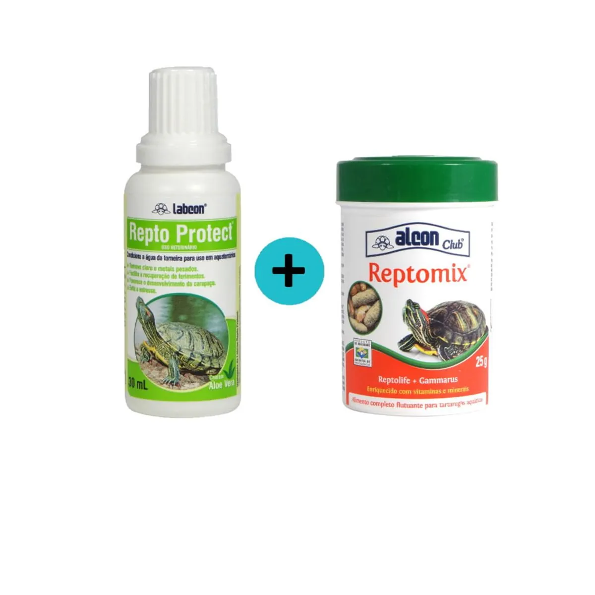 Kit 1 Labcon Repto Protect 30ml + 1 Ração Reptomix 25g - Alcon