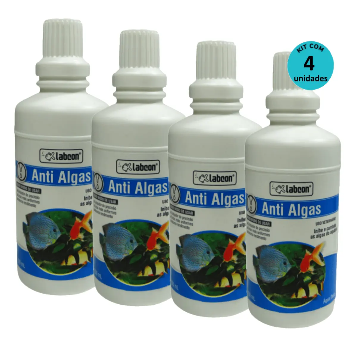 Kit 4 Labcon AntiAlgas 100ml - Alcon