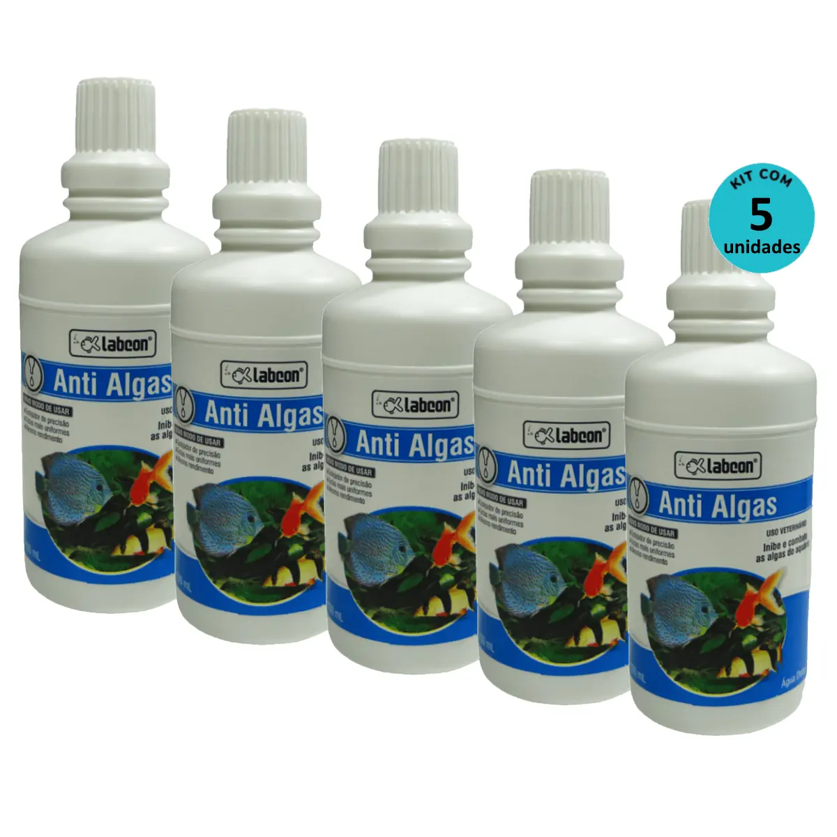 Kit 5 Labcon AntiAlgas 100ml - Alcon