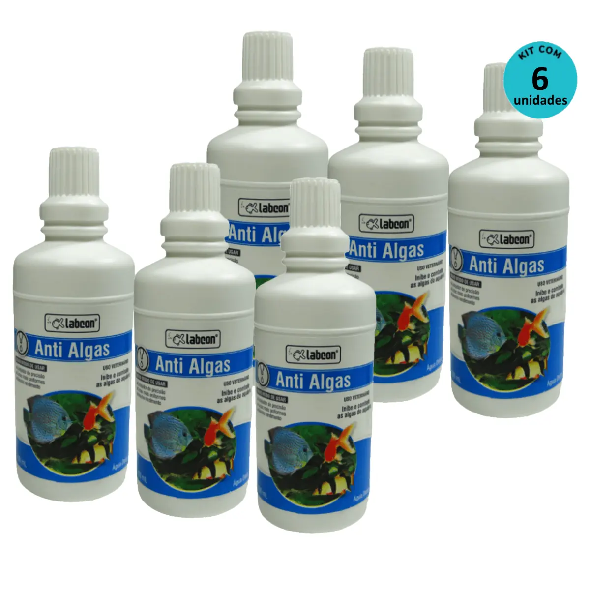 Kit 6 Labcon AntiAlgas 100ml - Alcon