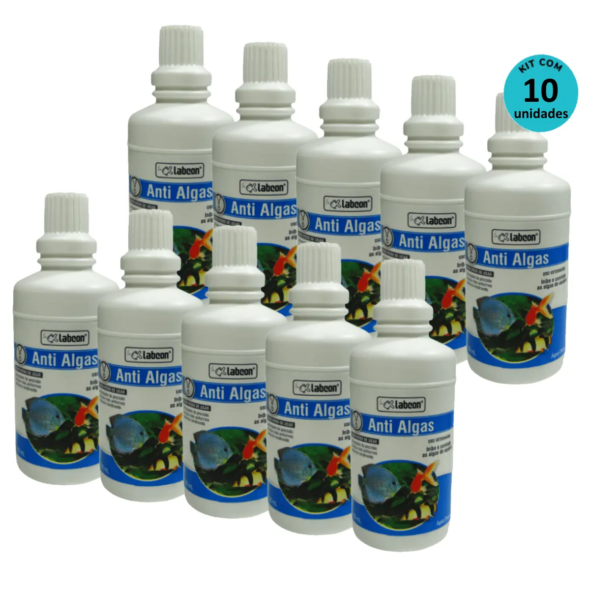 Kit 10 Labcon AntiAlgas 100ml - Alcon