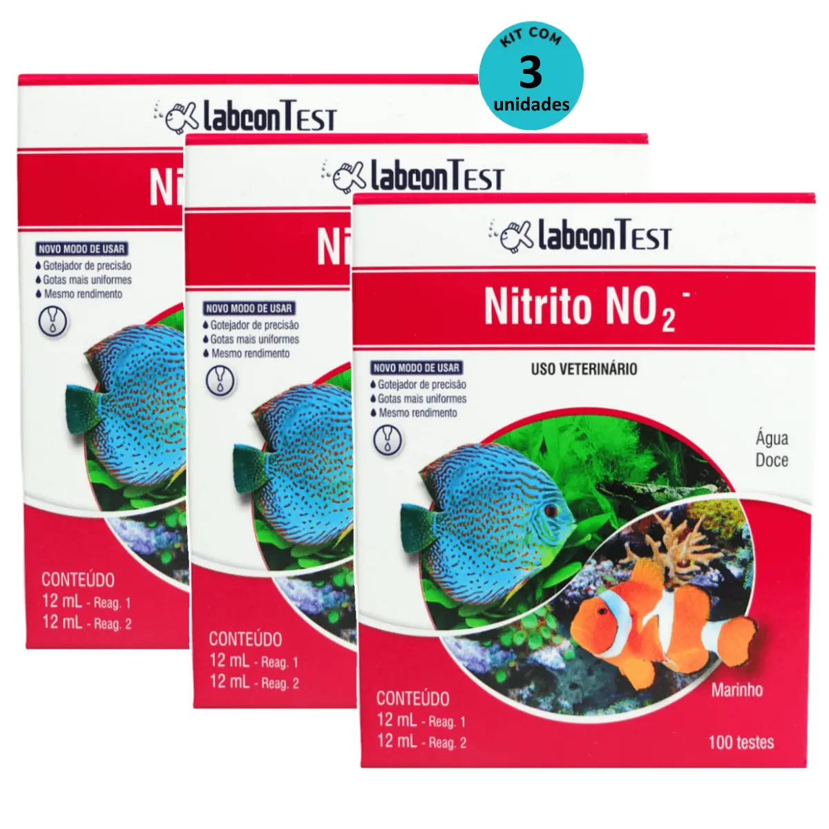 Kit 3 Alcon Labcon Nitrito