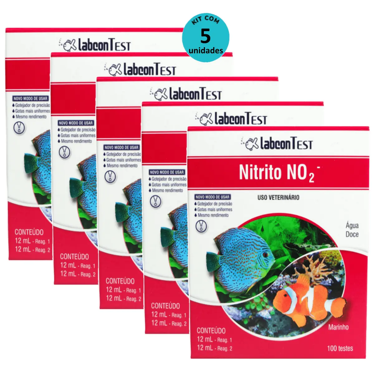 Kit 5 Alcon Labcon Nitrito