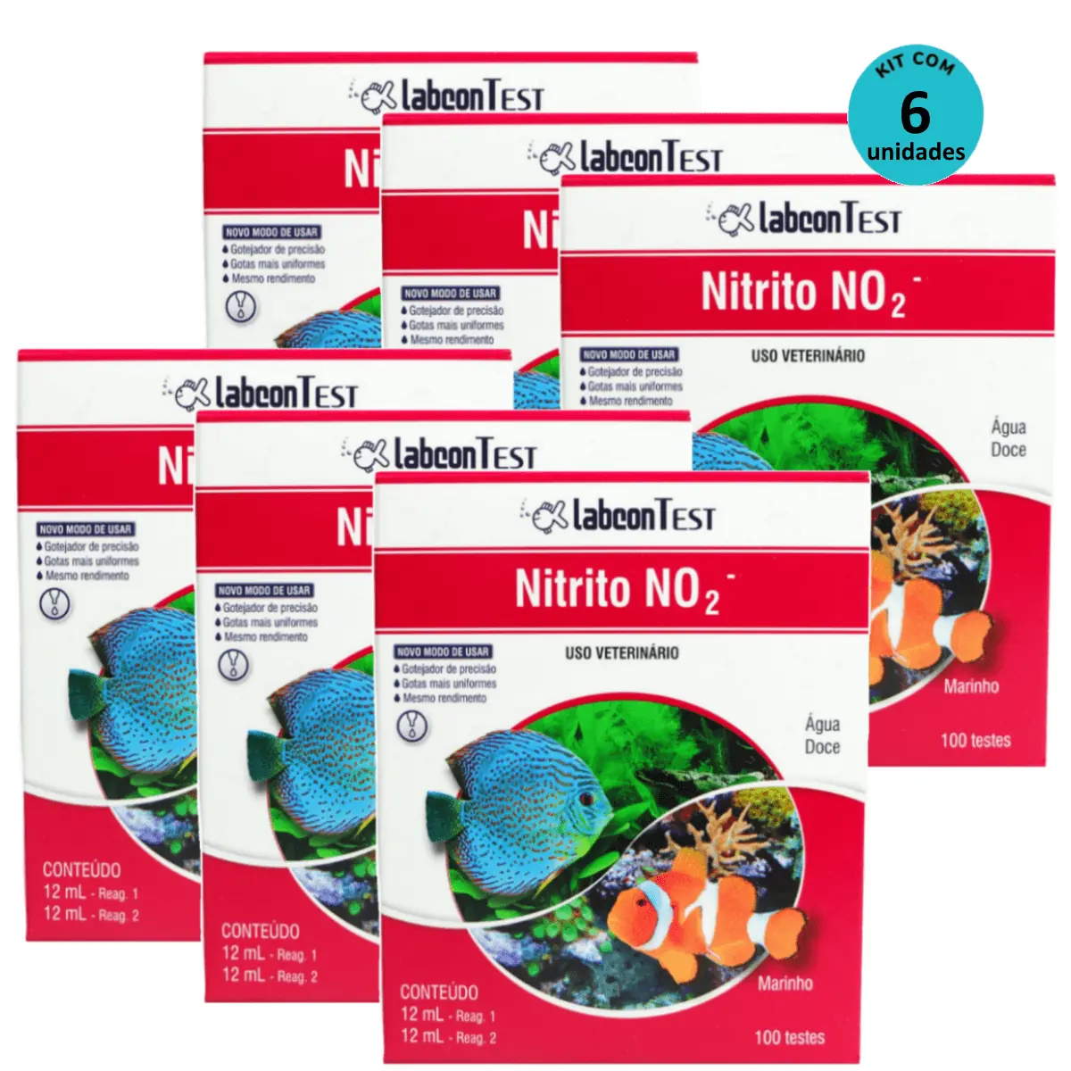 Kit 6 Alcon Labcon Nitrito