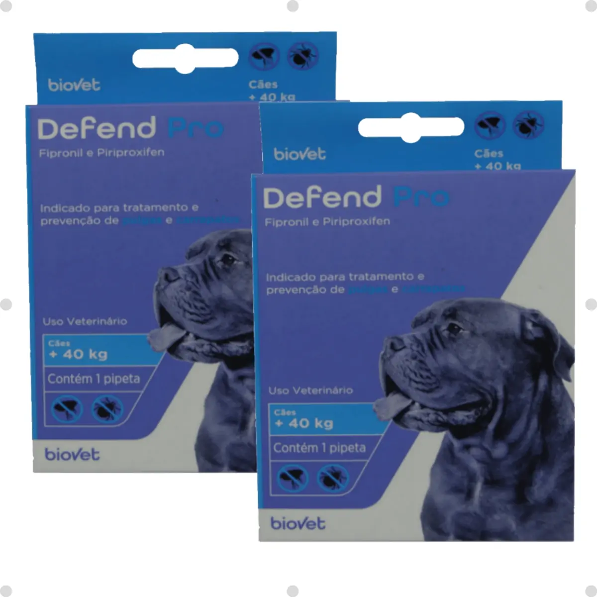 Kit 2 Defend Pro Cães (Acima 40kg) - Biovet