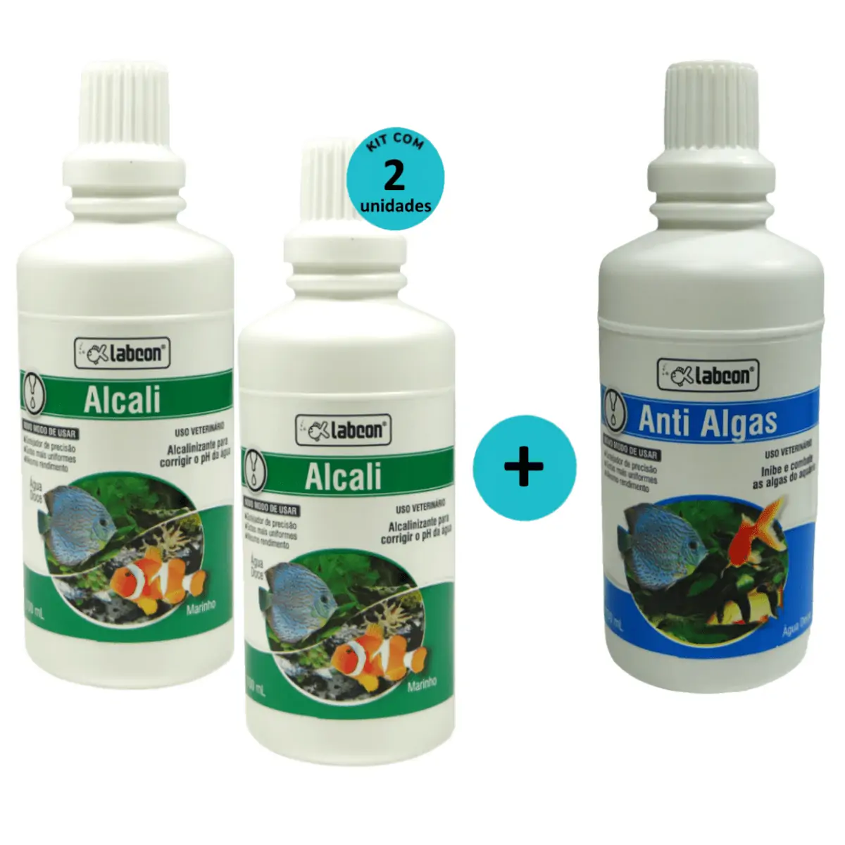 Kit 2 Labcon Alcalizante Alcali 100ml + 1 Labcon Antialgas 100ml