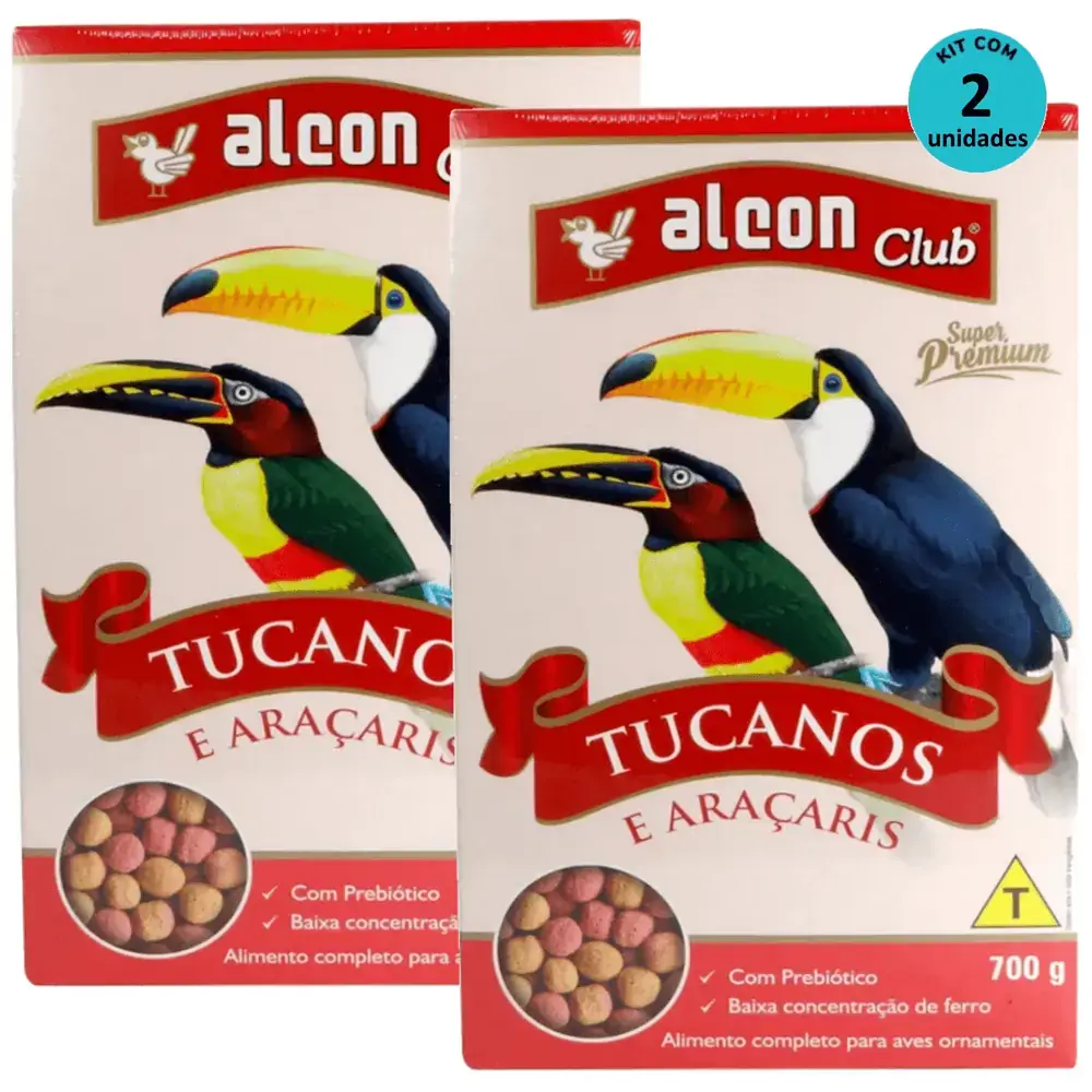 Alcon Club Tucanos e Araçaris Super Premium 700g Kit Com 2