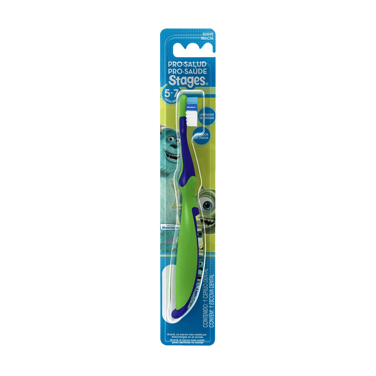 Escova Dental Infantil Oral B Pro Saúde Stages Monstros S/a De 5 A 7 Anos Cores Sortidas