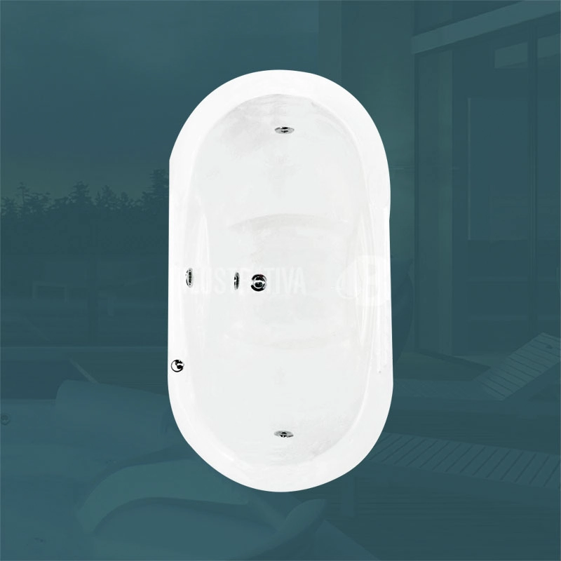 Ofuro Duplo Toquio Com Hidro Em Acrilico  (0,76 X 1,44 X 0,71) 110 V