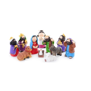 Presepio Resina Cartoon Koule 10,5cm C/11pcs