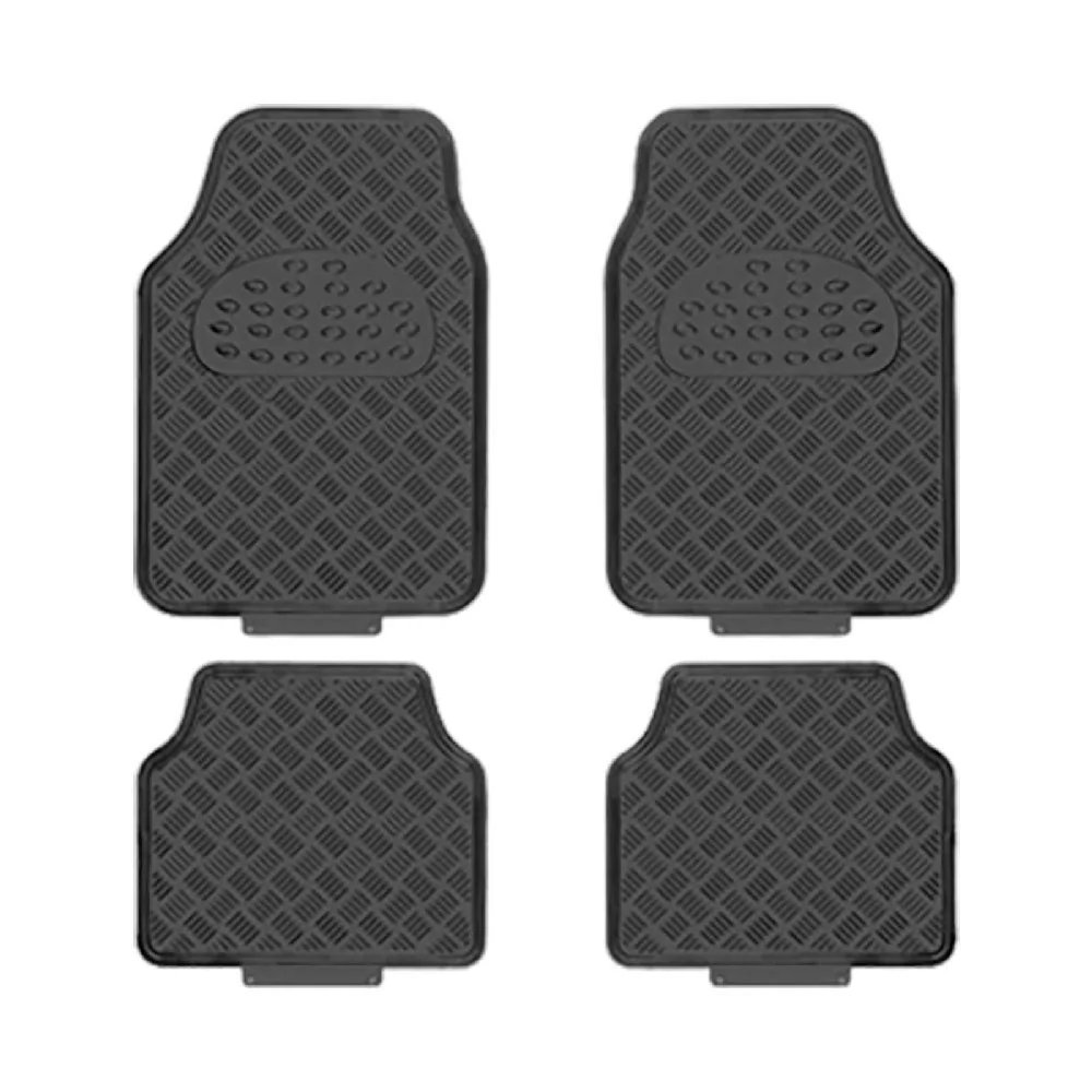 Jogo de Tapete Universal Aluminizado Carbono 4 Peças - ESTAMPARIA PAULISTA TAP04